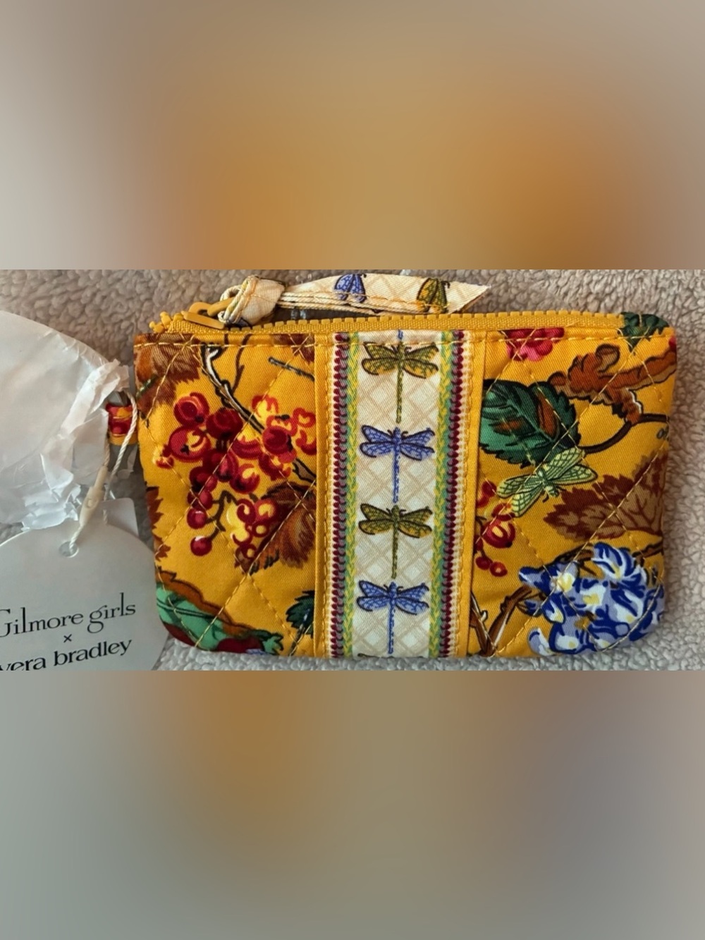 Vera Bradley Zip ID Gilmore Girls NWT wallet card case keyring actual